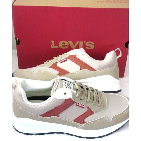 Levi's Other - Levi's Men's Oats 2 Vegan Synthetic Casual Trainer Sneaker Tan Brown NIB
